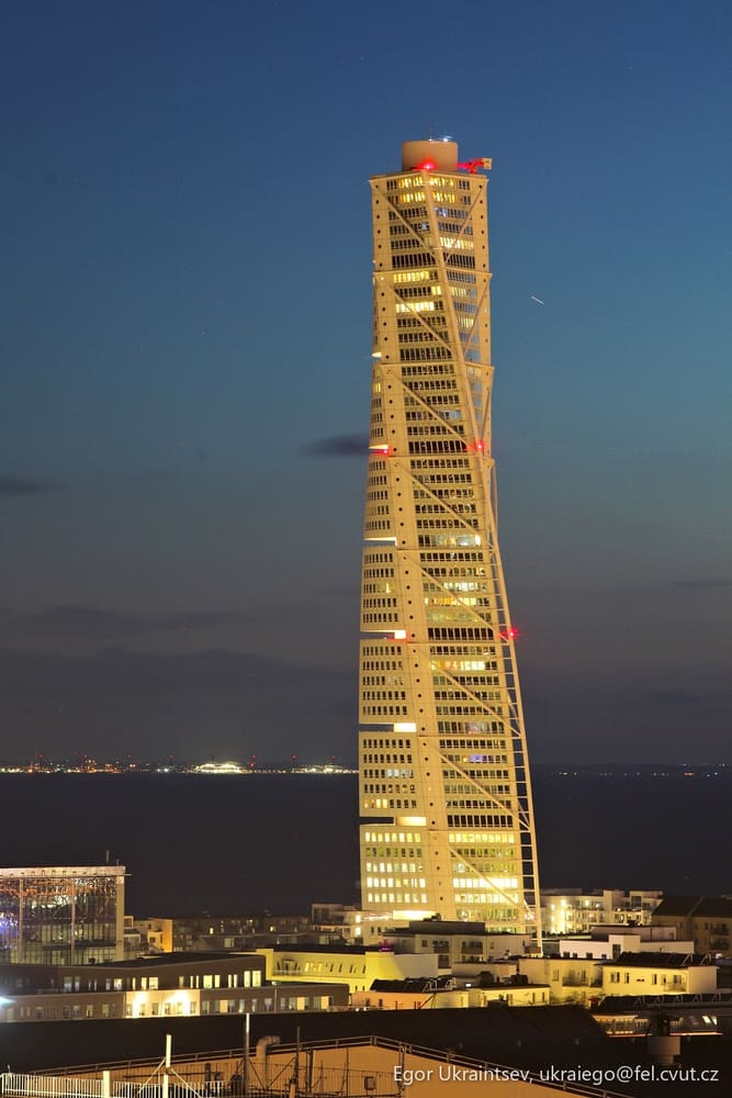 Tower at night