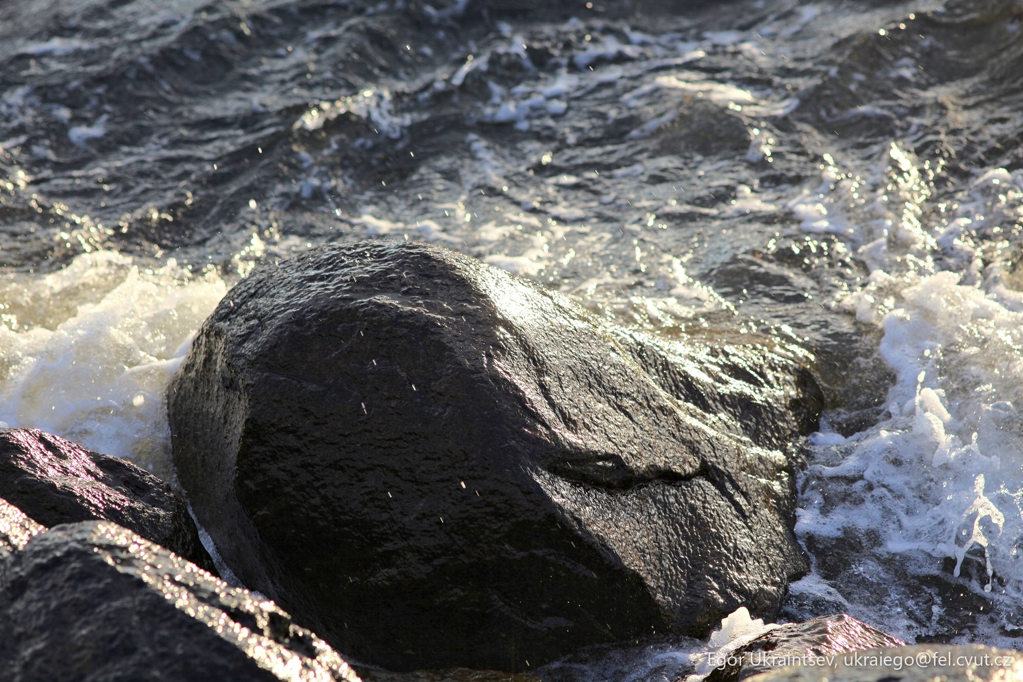 Rock in the water