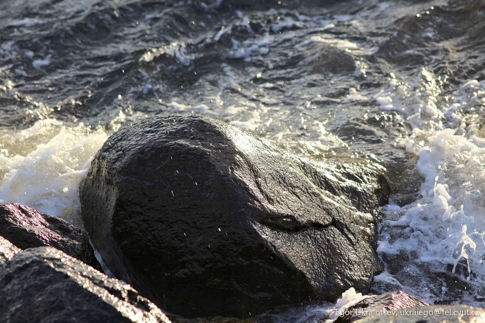 Rock in the water
