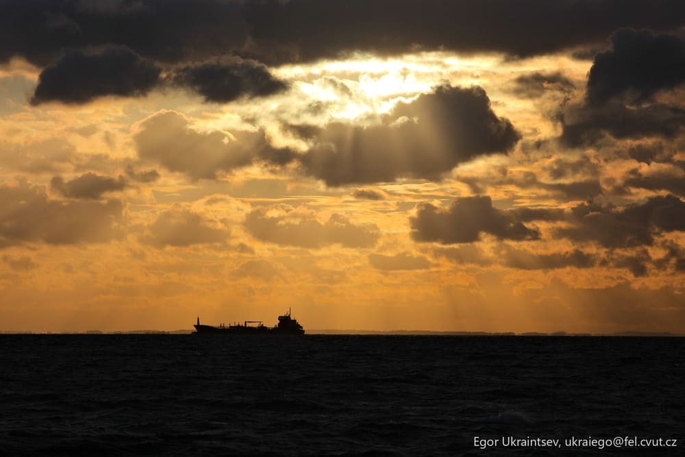 Ship in the ocean