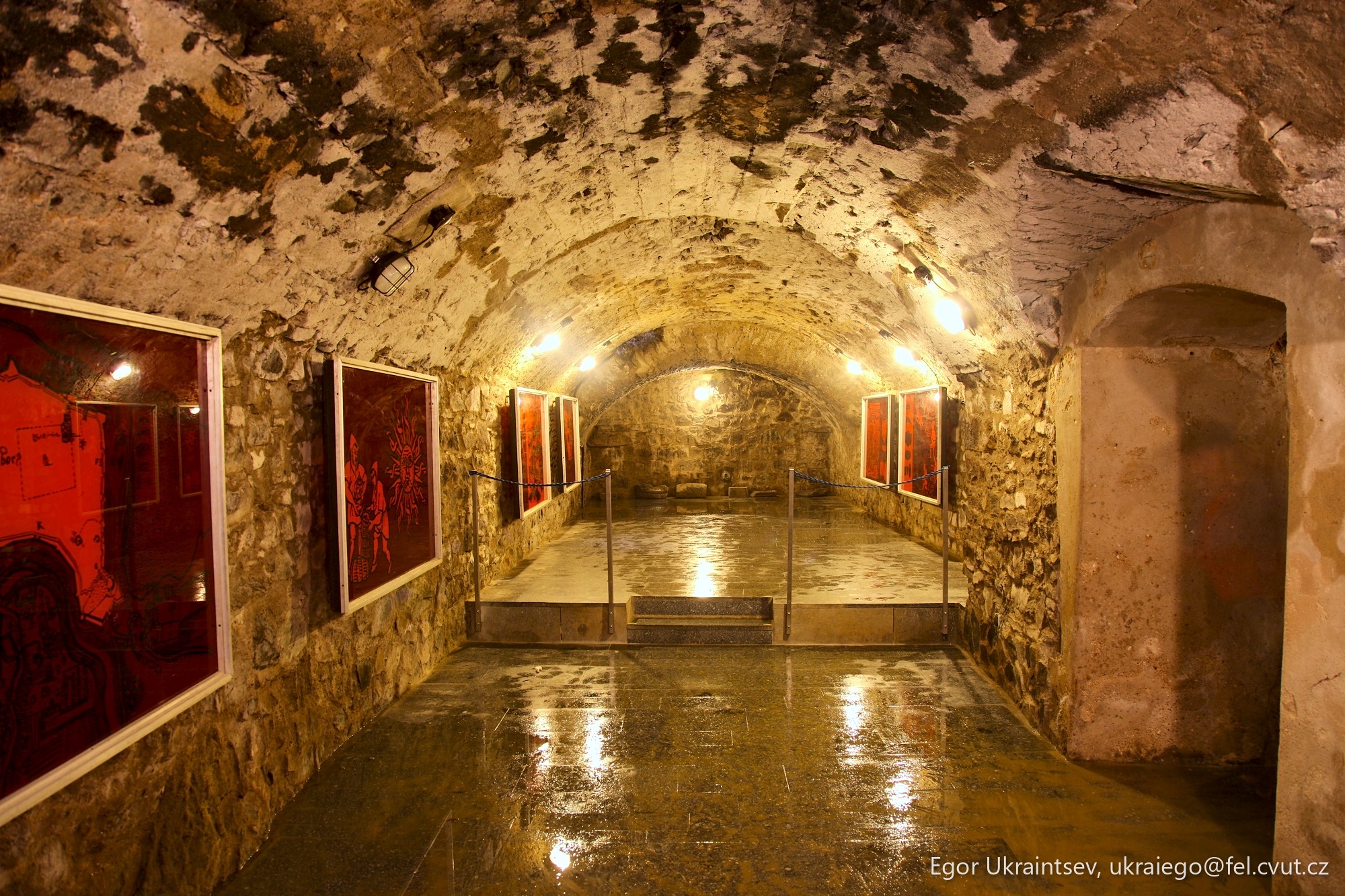 Tunnel in the middle of a building