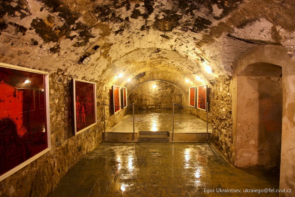 Tunnel in the middle of a building