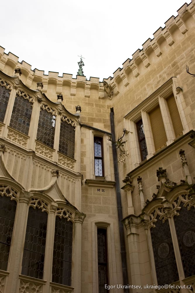 Old building with many windows