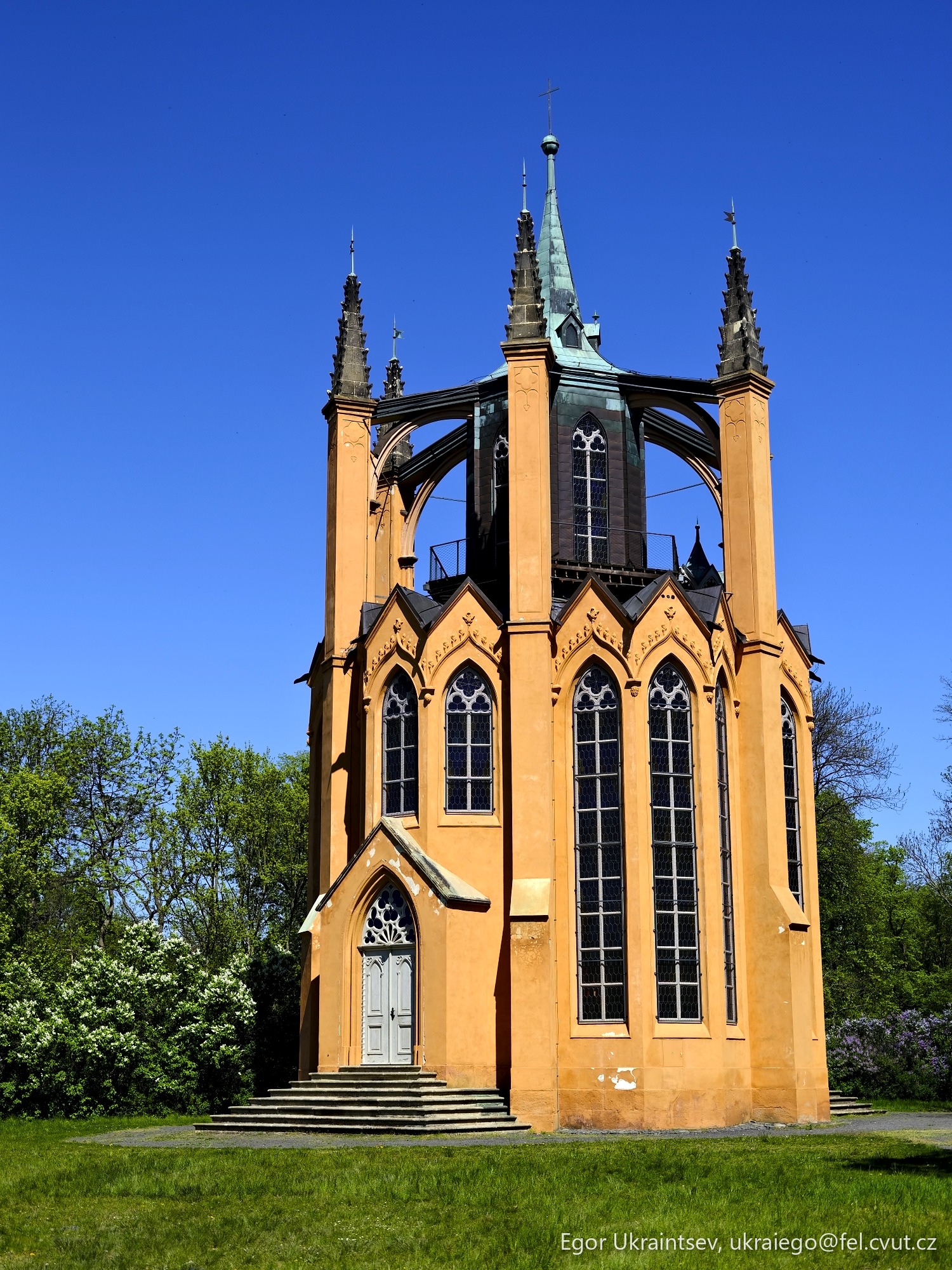 Church with a blue sky