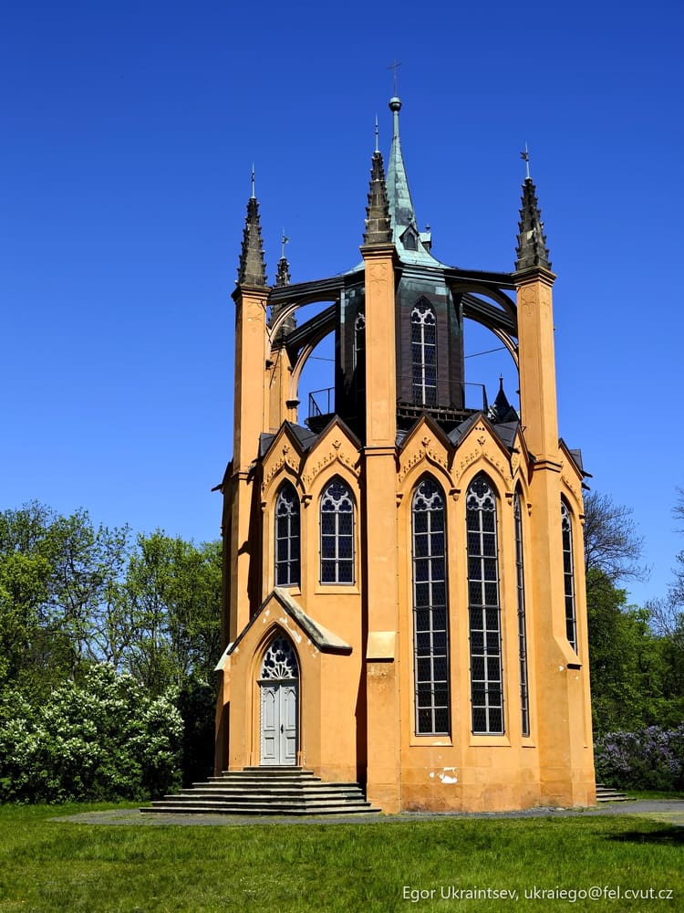 Church with a blue sky