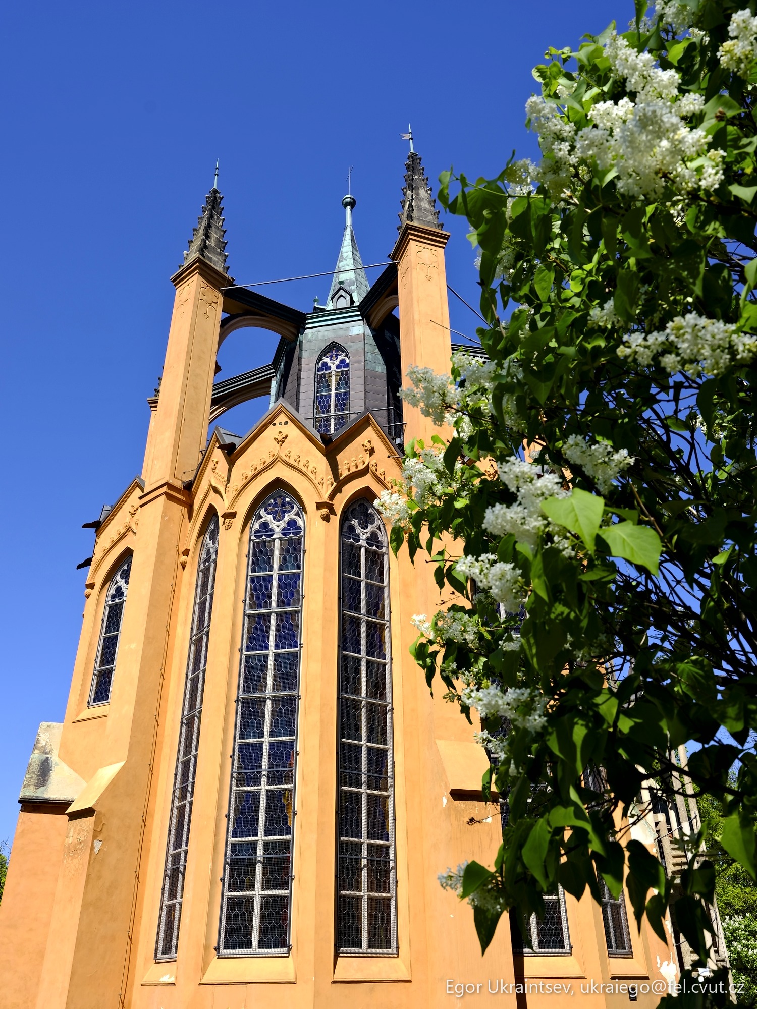 Church with a blue sky