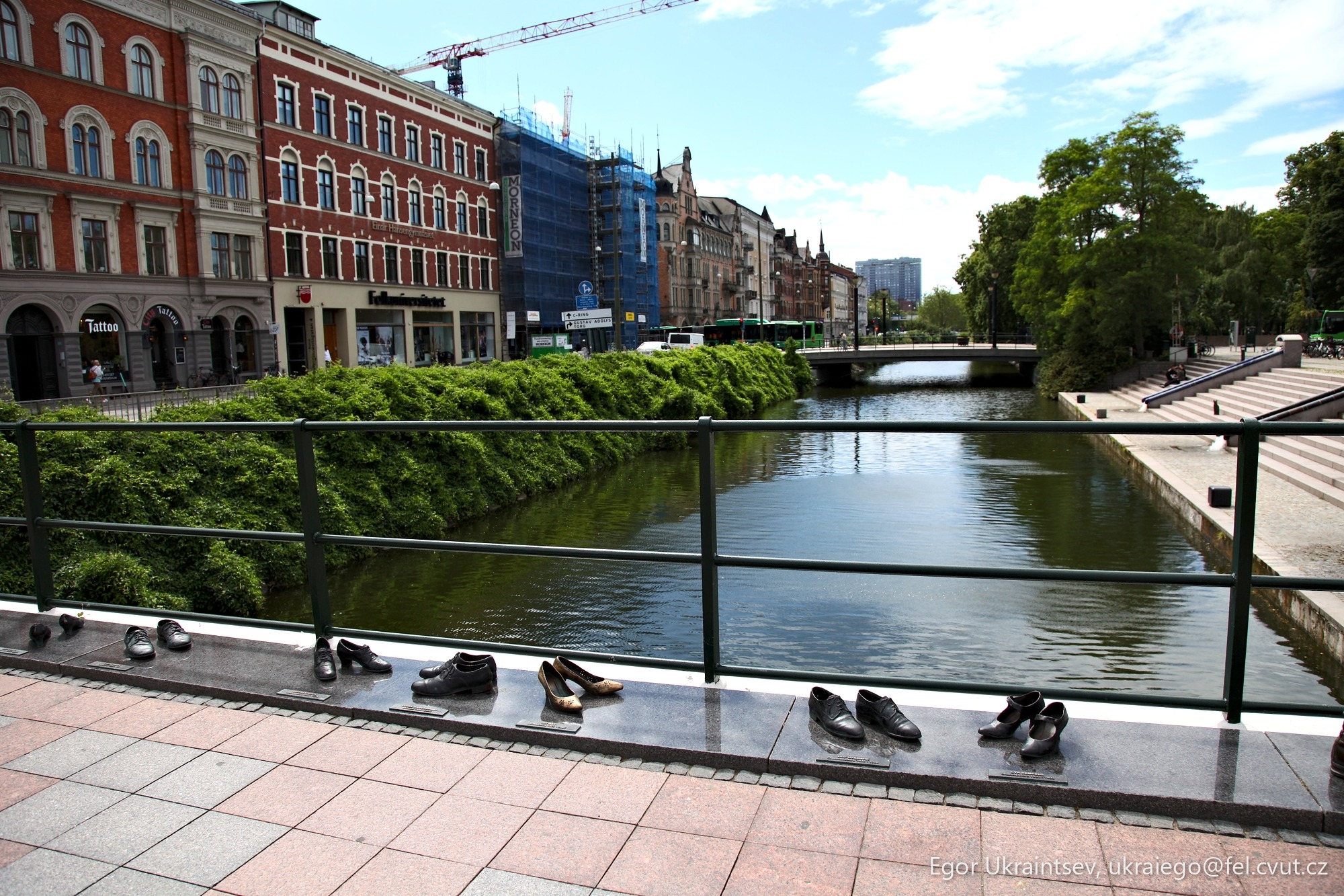Ducks on a bridge