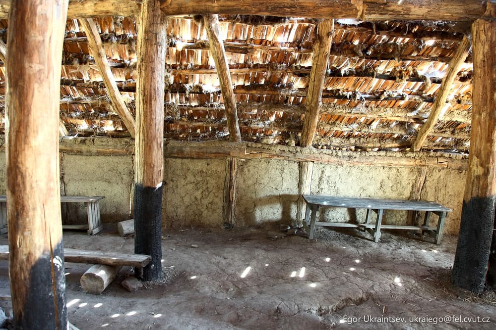 Inside of an old building