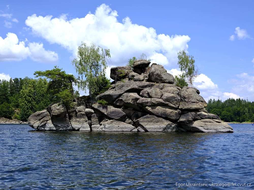 Rocks in the water
