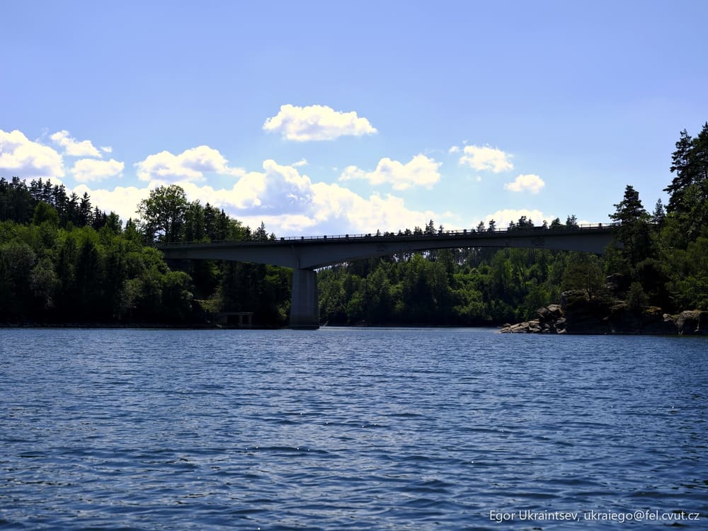 Bridge over a lake