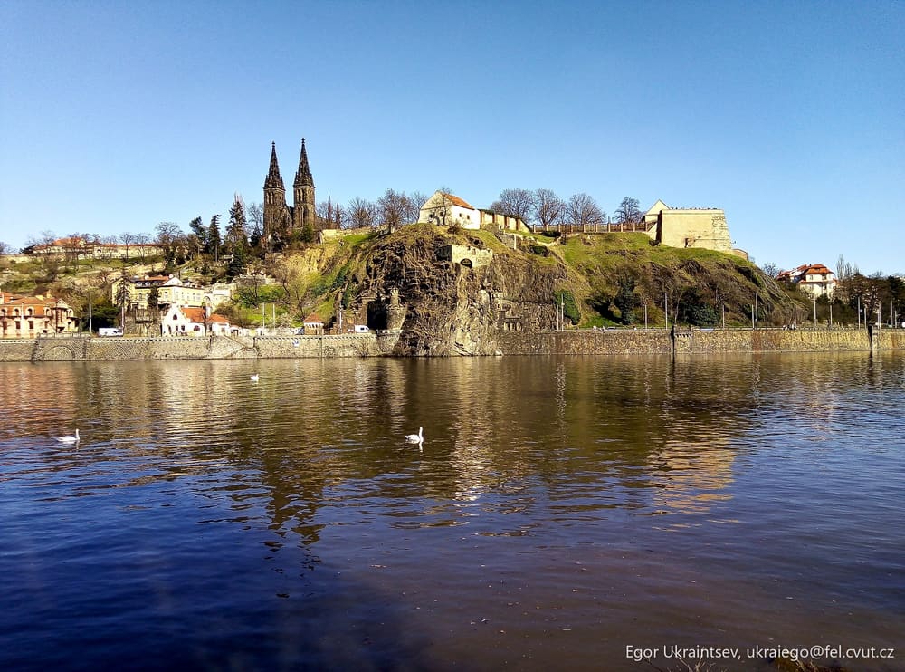 Lake with a castle