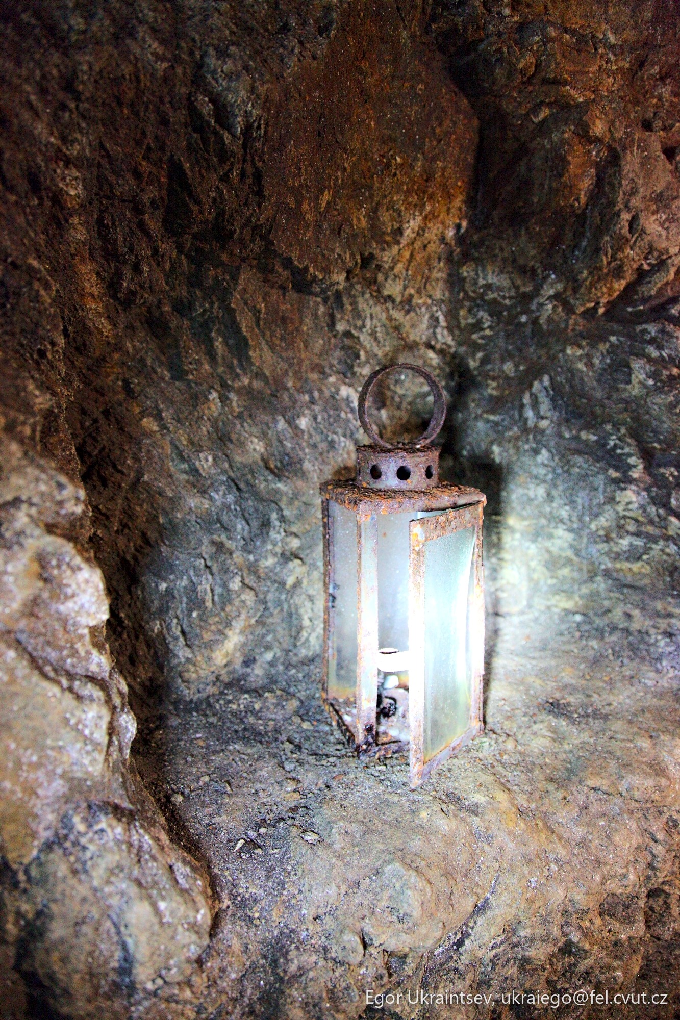 Light in a cave