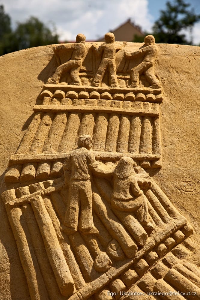 Sand sculpture at the sand
