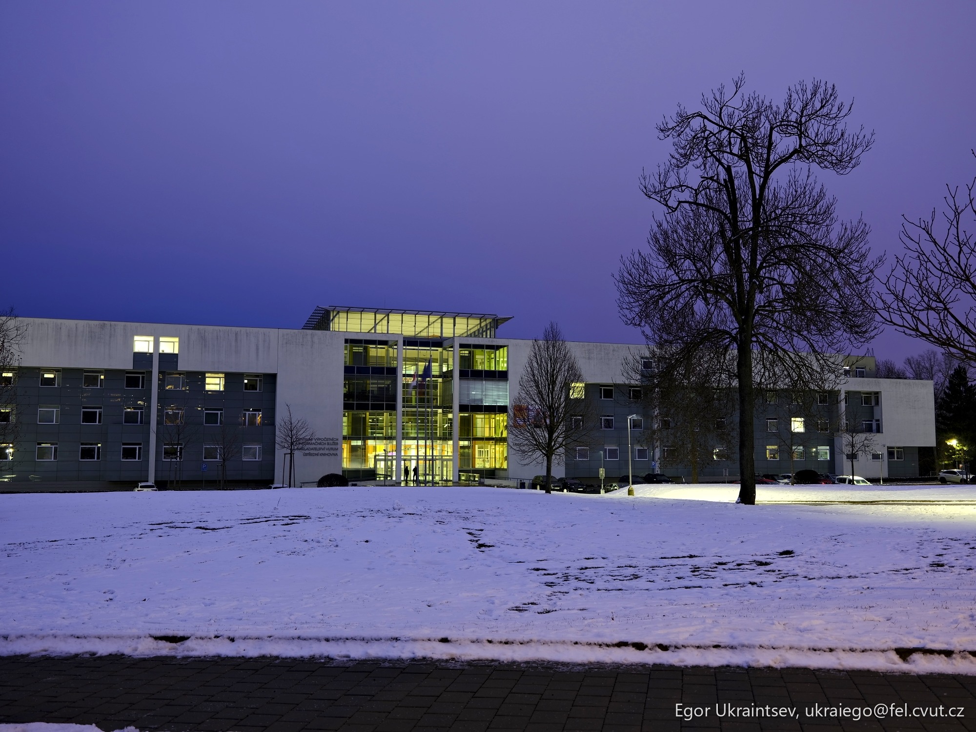 Building at night