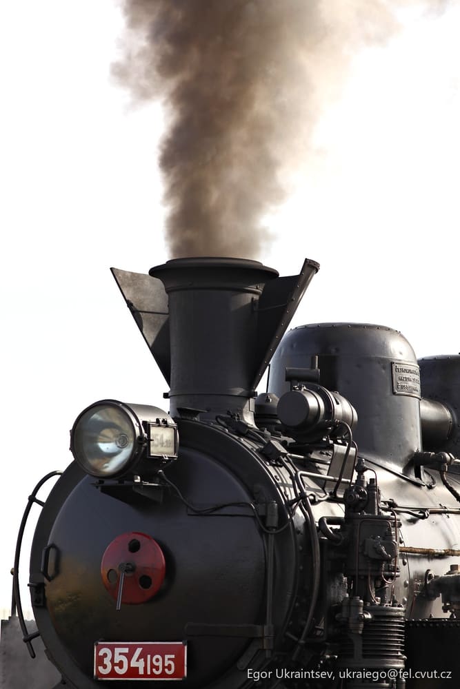 Old steam engine train