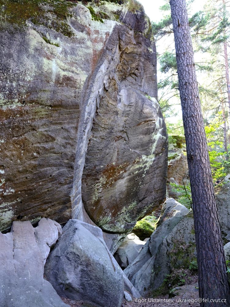Waterfall in a rock formation