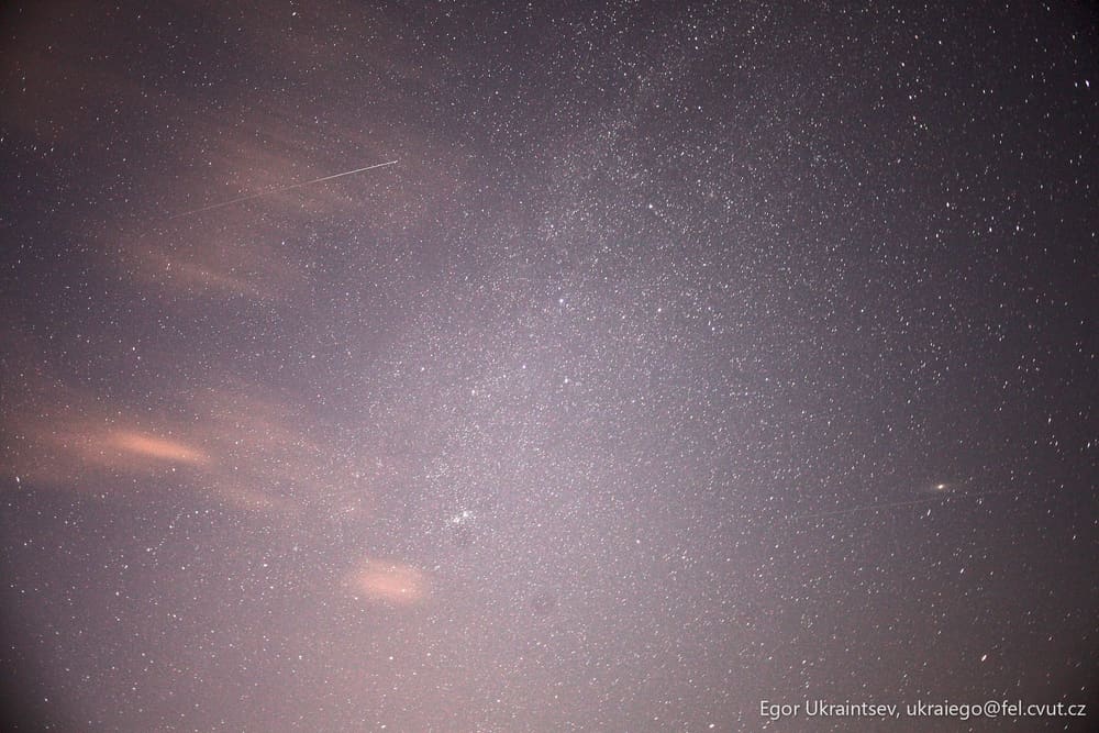 Night sky with stars