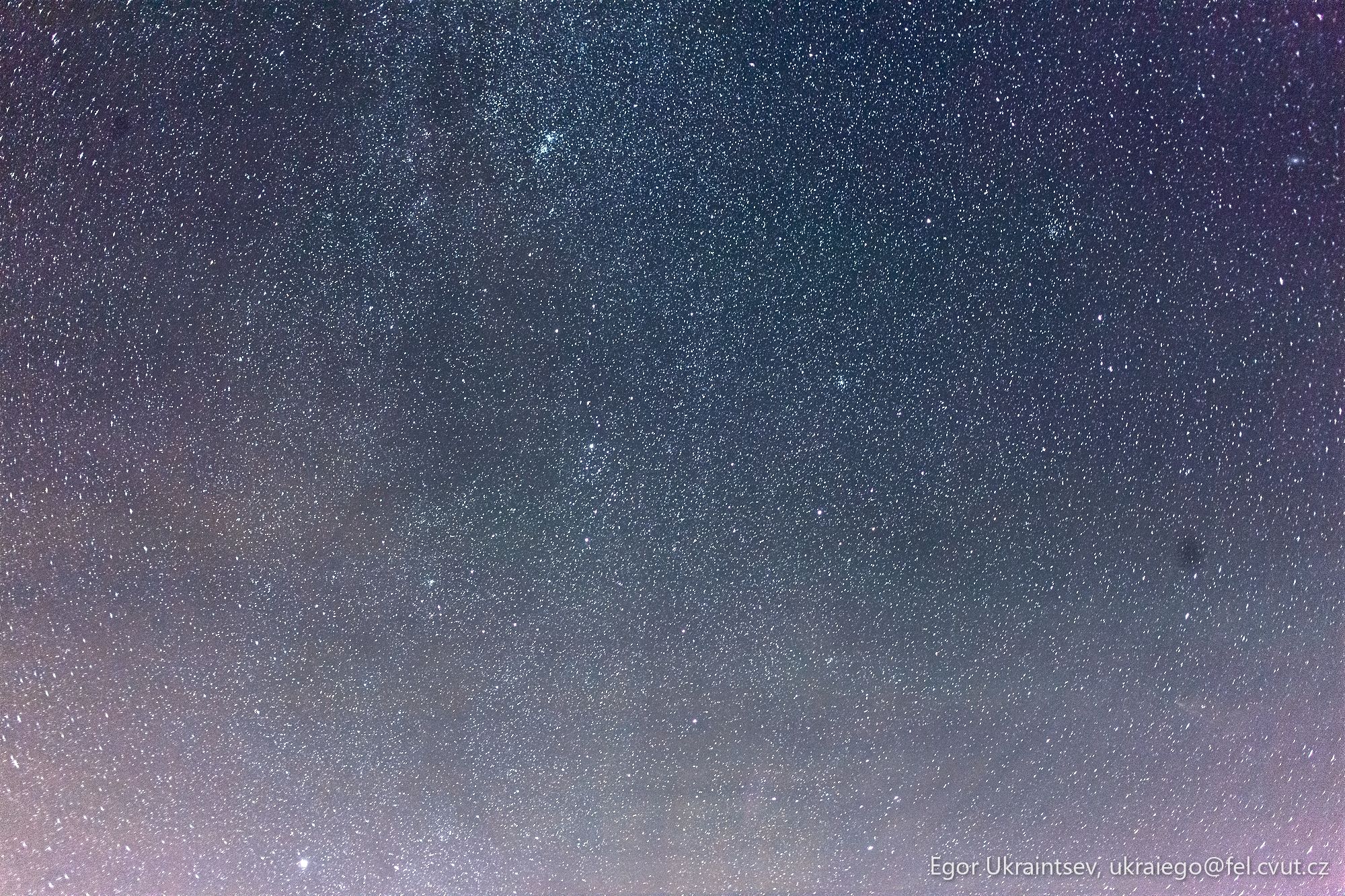 Night sky with the milky