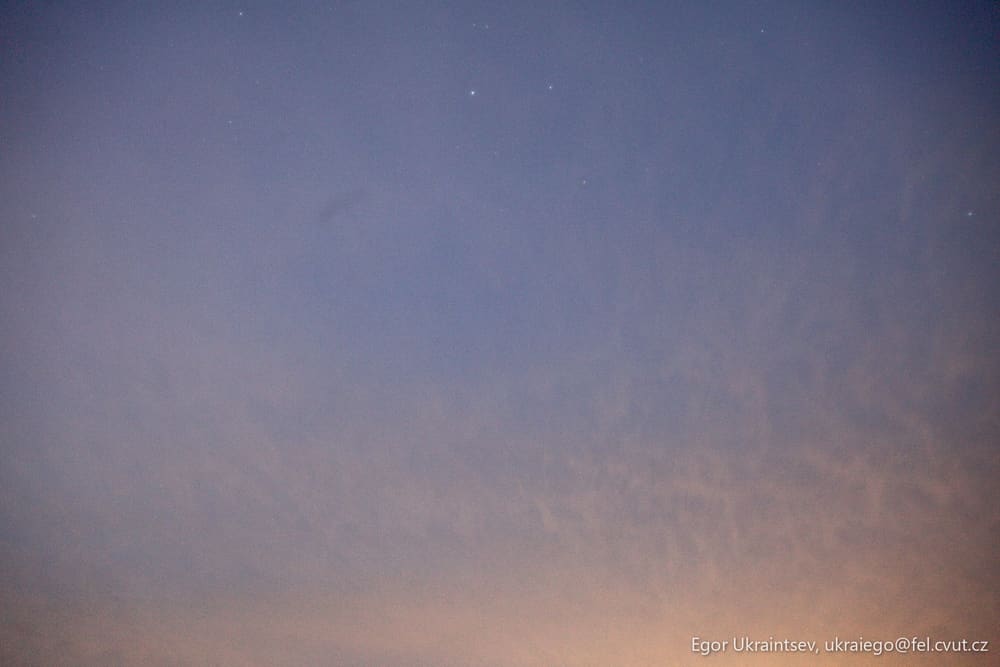 Plane flying in the sky