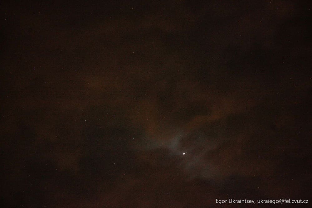 Moon in the night sky