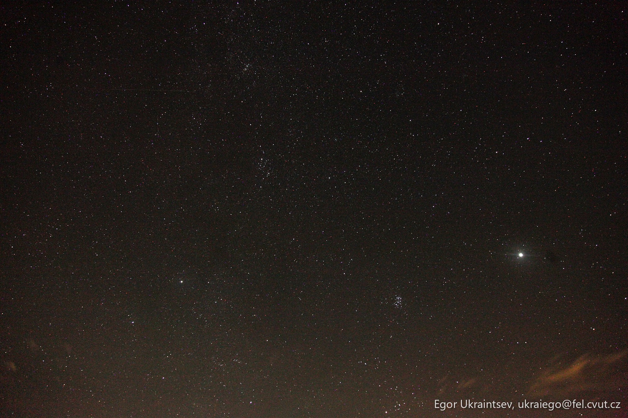 Night sky with stars