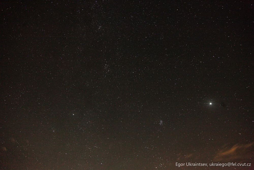 Night sky with stars