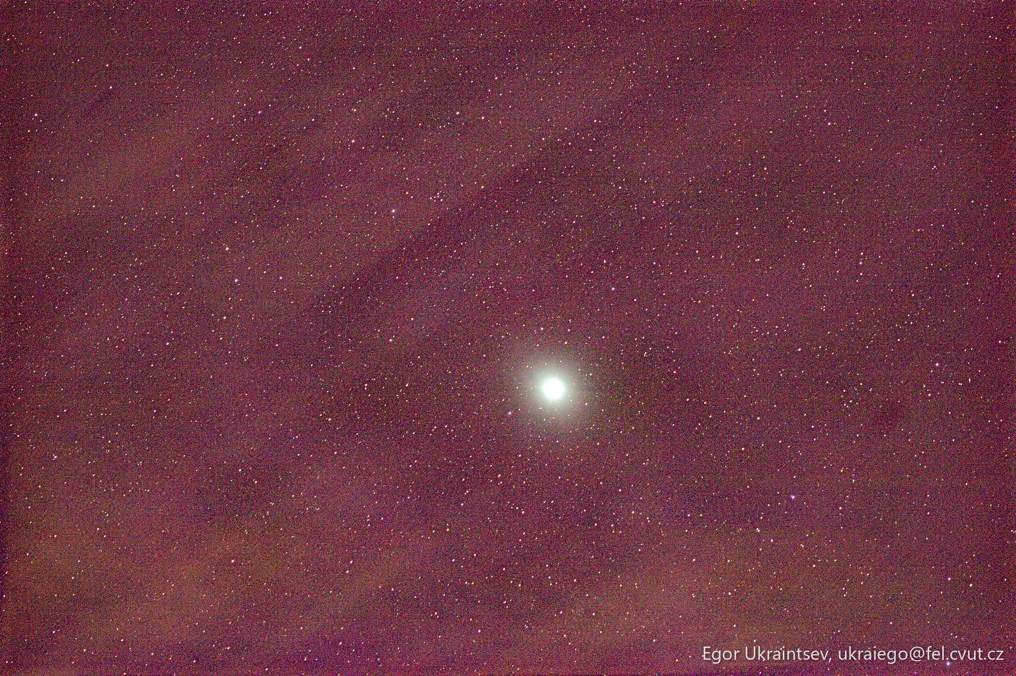 Night sky with the moon