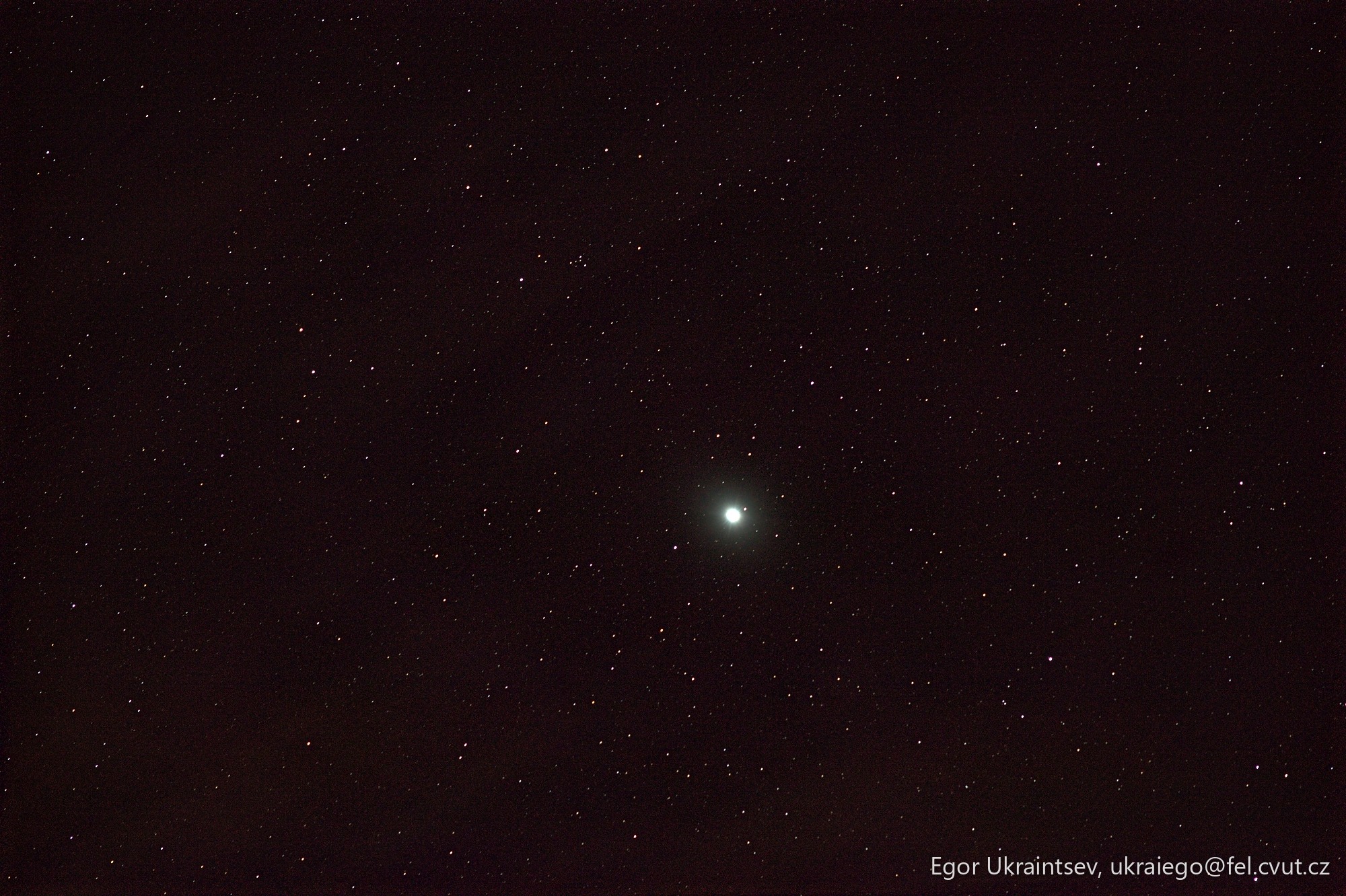 Bright star in the night