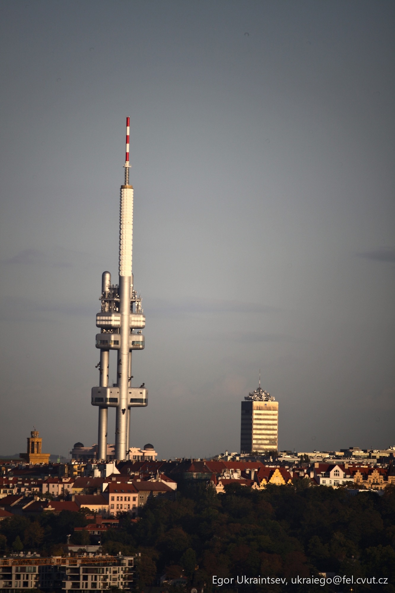 Tower in a city