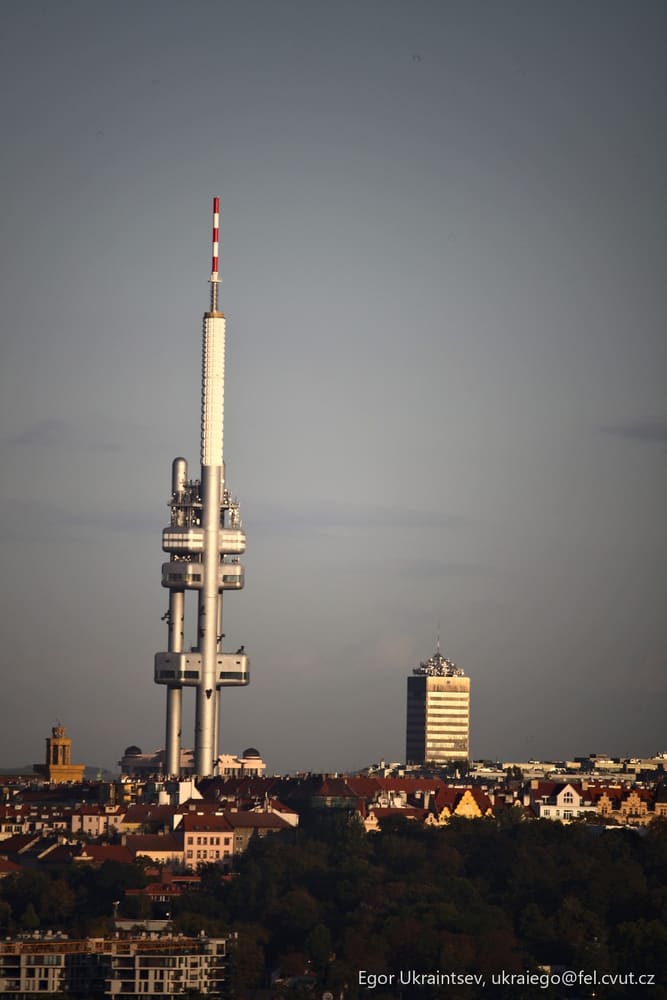 Tower in a city