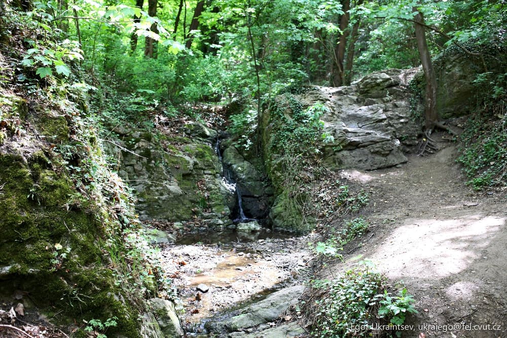 Small waterfall in the jungle