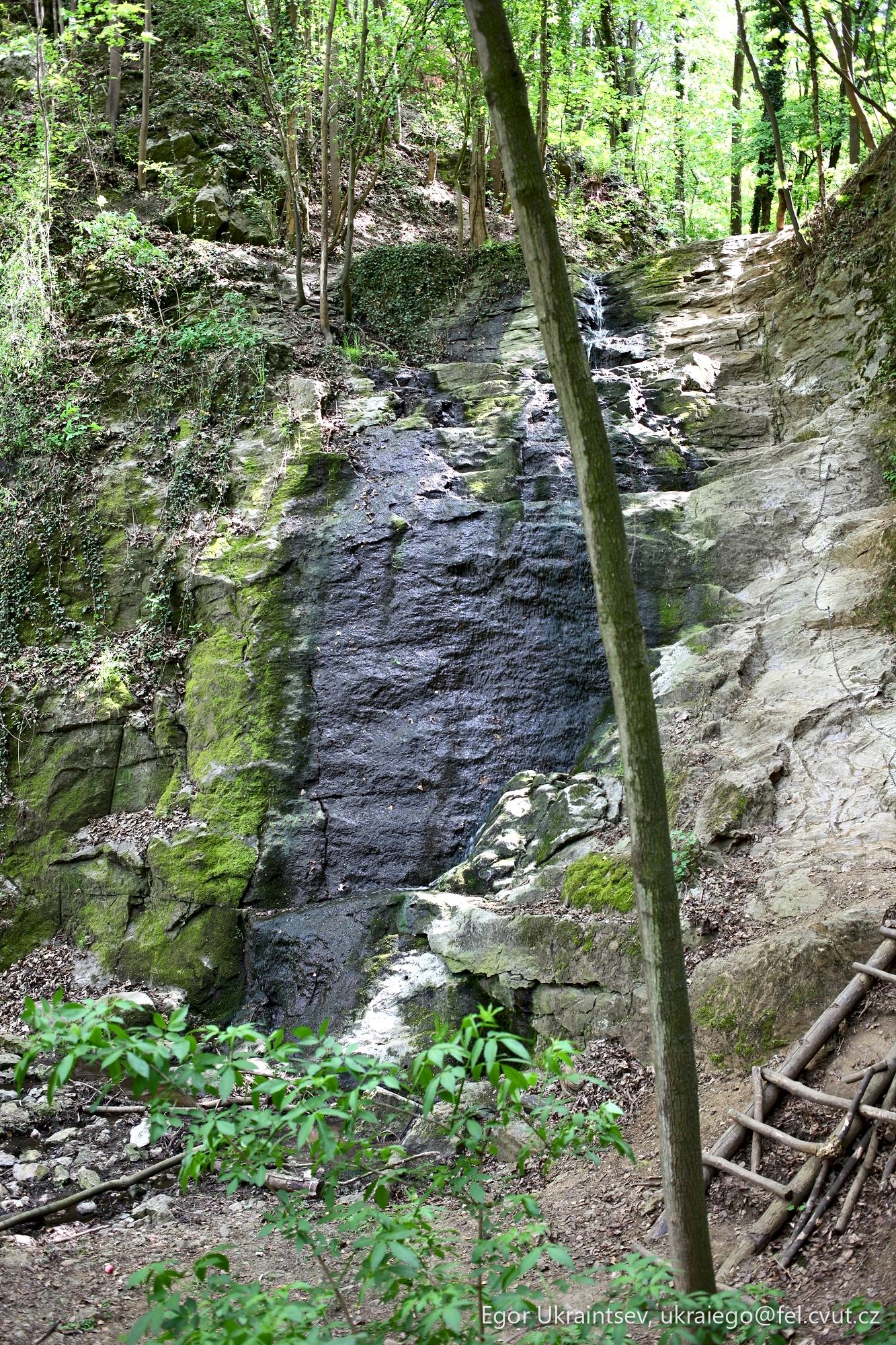 Small waterfall in the forest