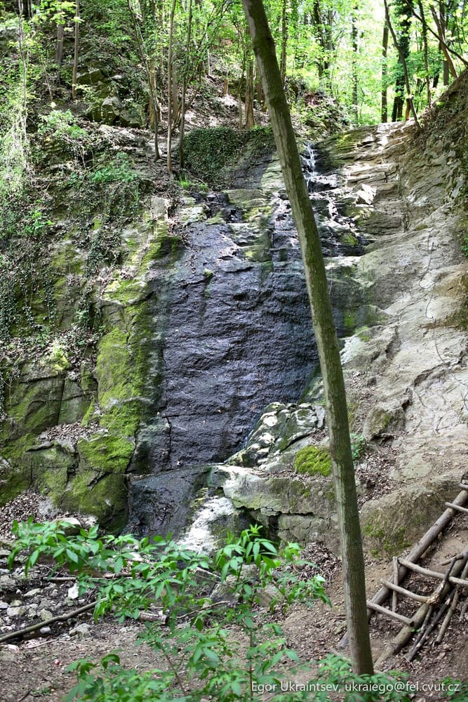 Small waterfall in the forest