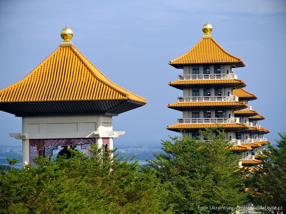 Pagodas on top of a hill