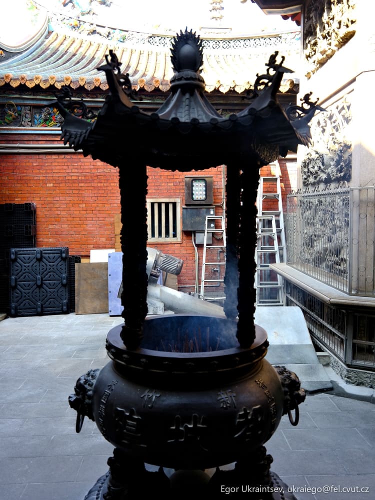 Chinese temple in the city