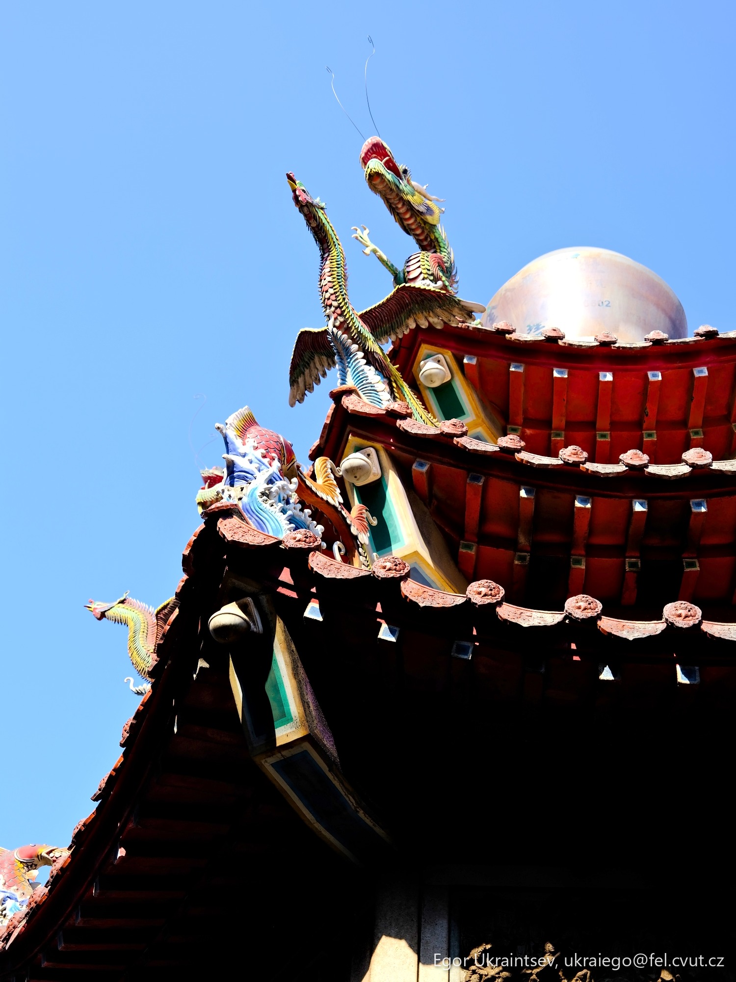 Dragon on the roof