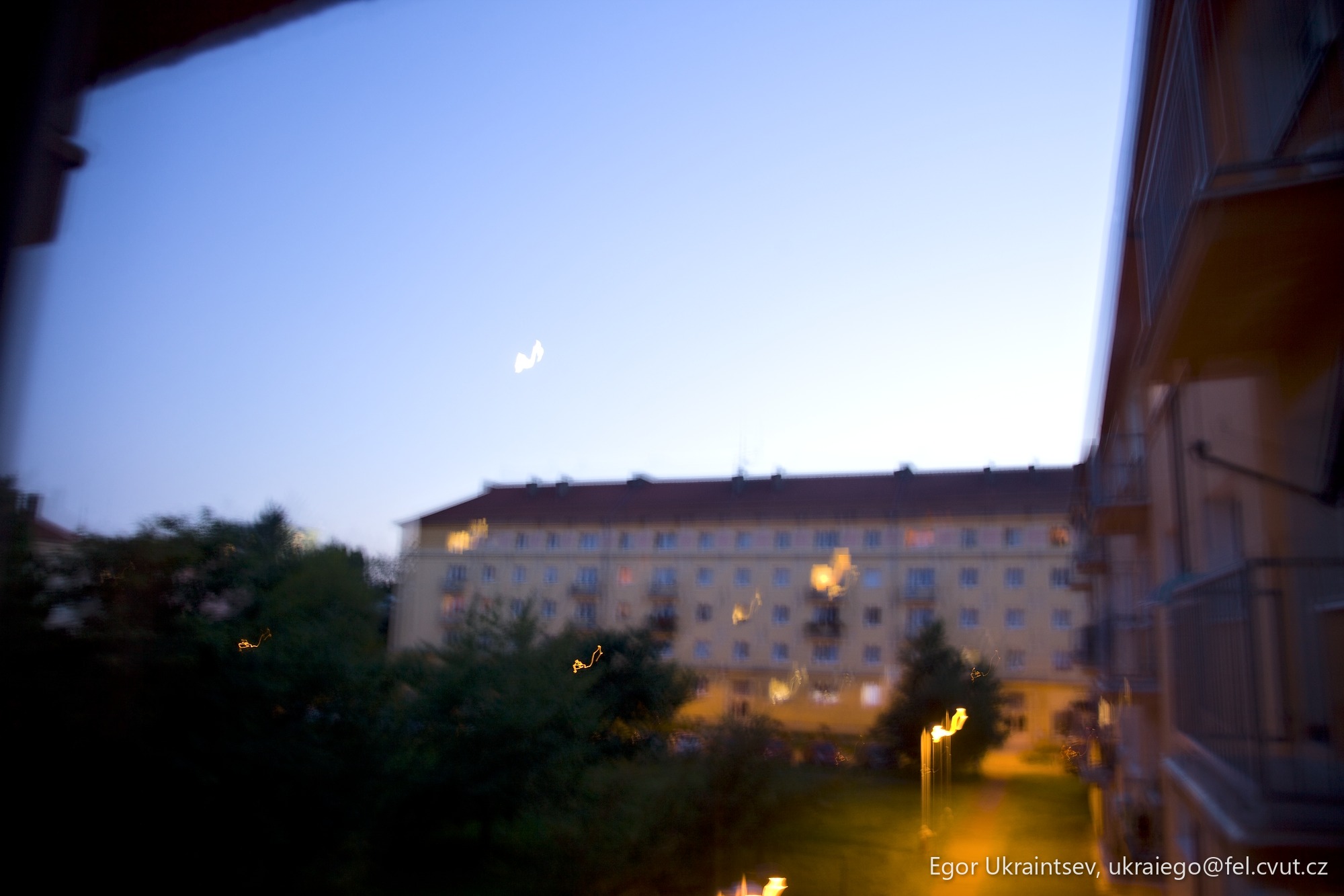 Building at night