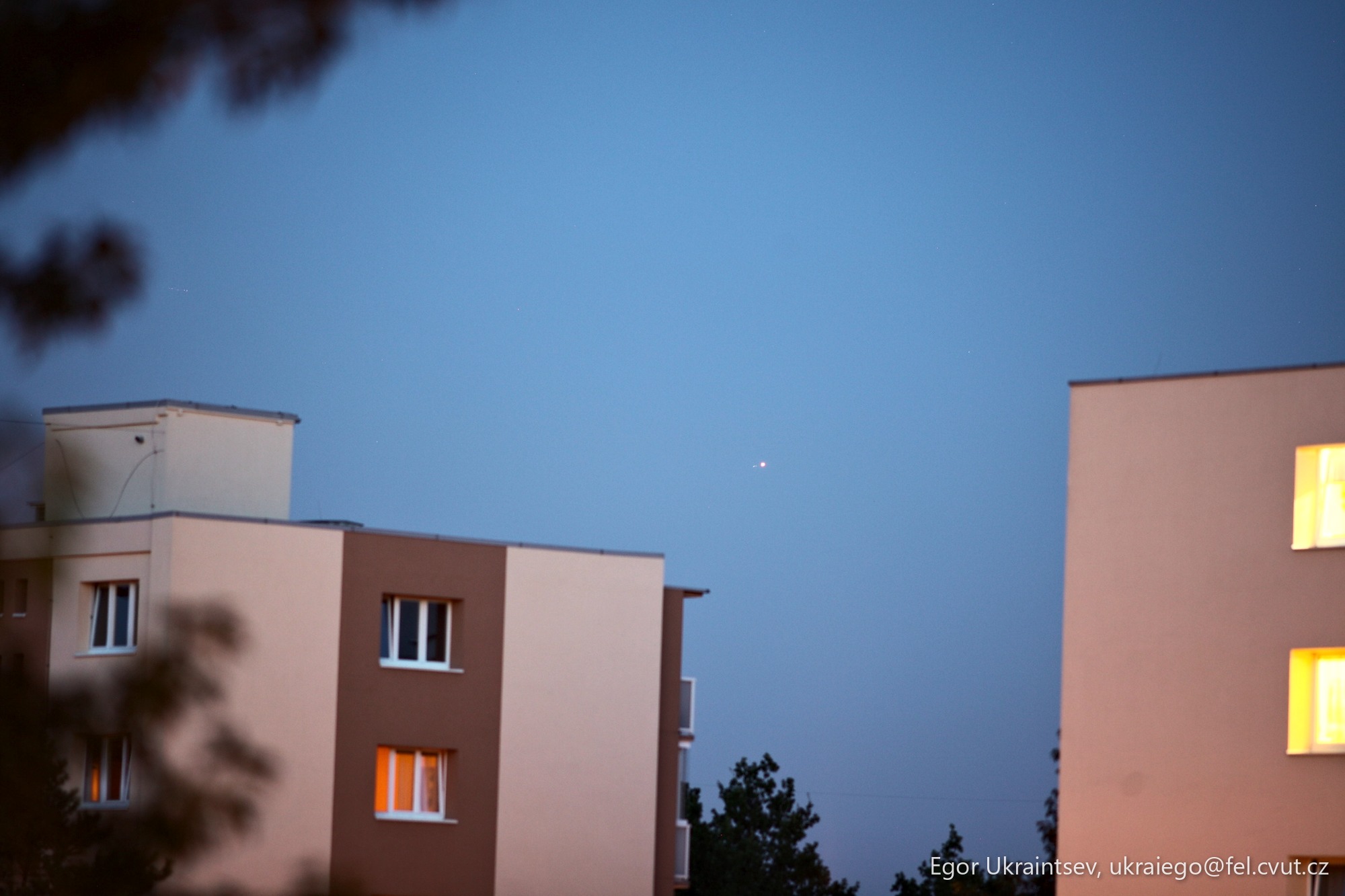 Buildings at night