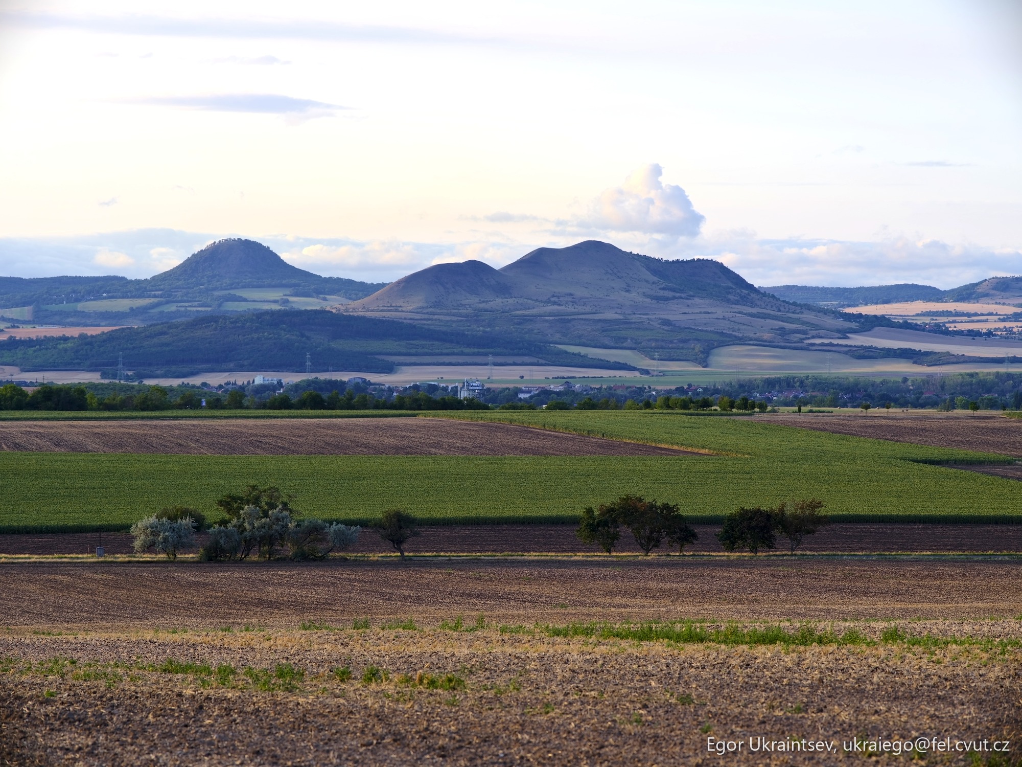 Field with hills