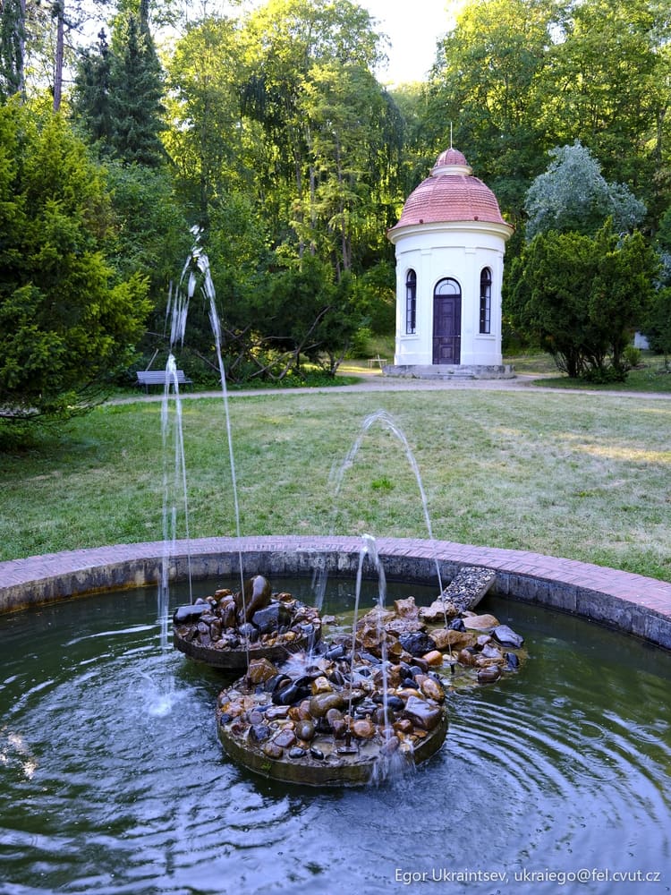 Fountain in a park