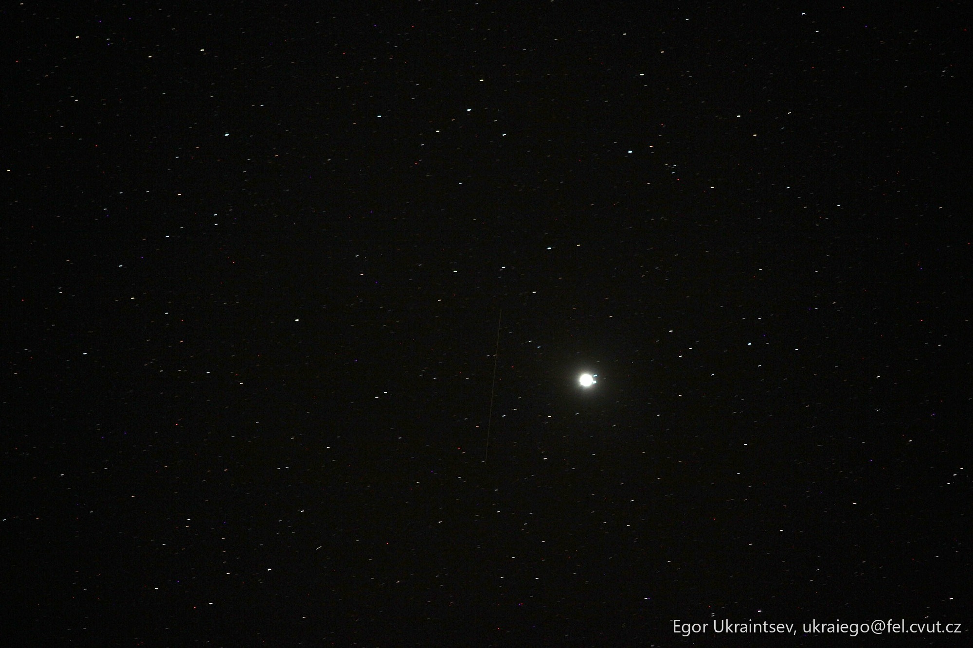 Star in the night sky