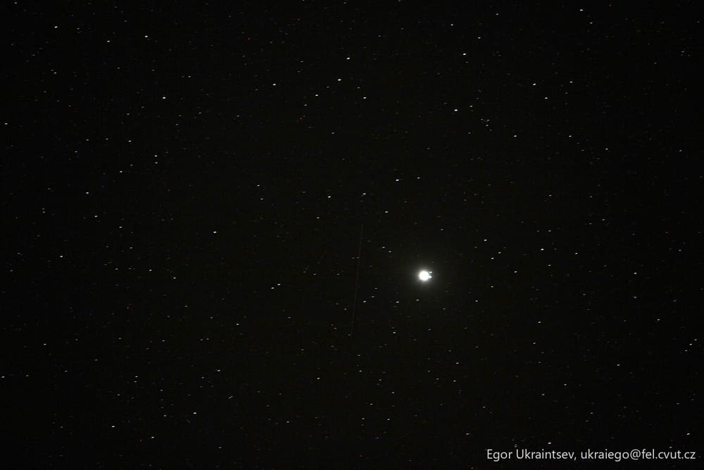 Star in the night sky