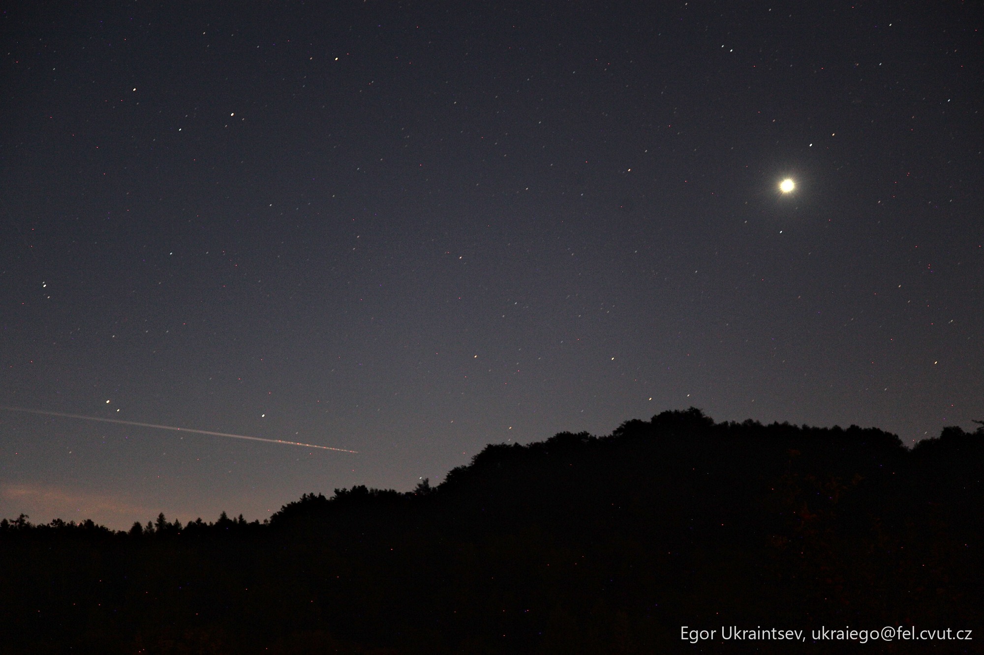 Moon and venus