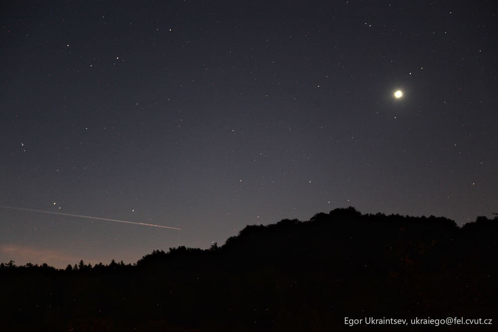Moon and venus