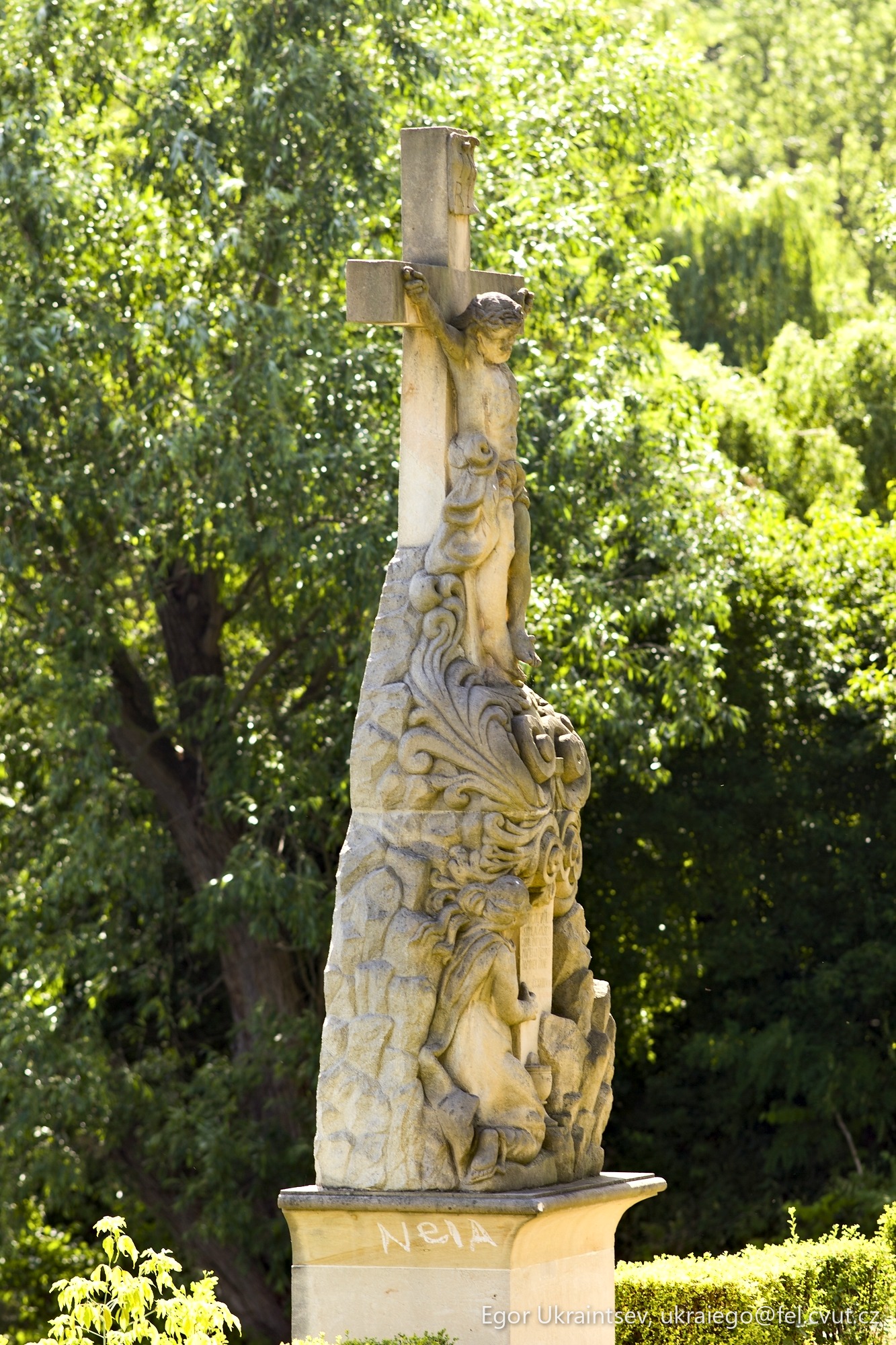 Statue in a park
