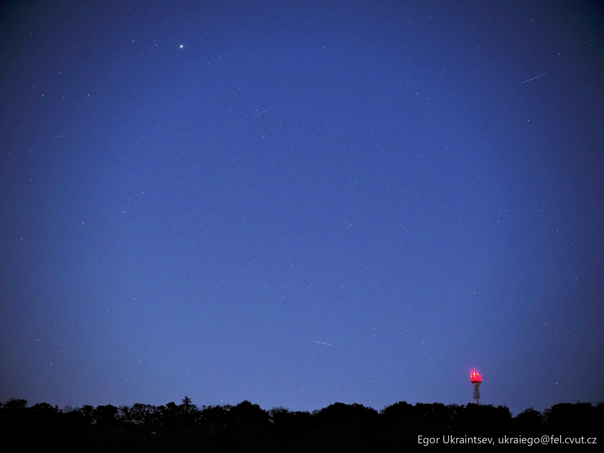 Night sky with the moon