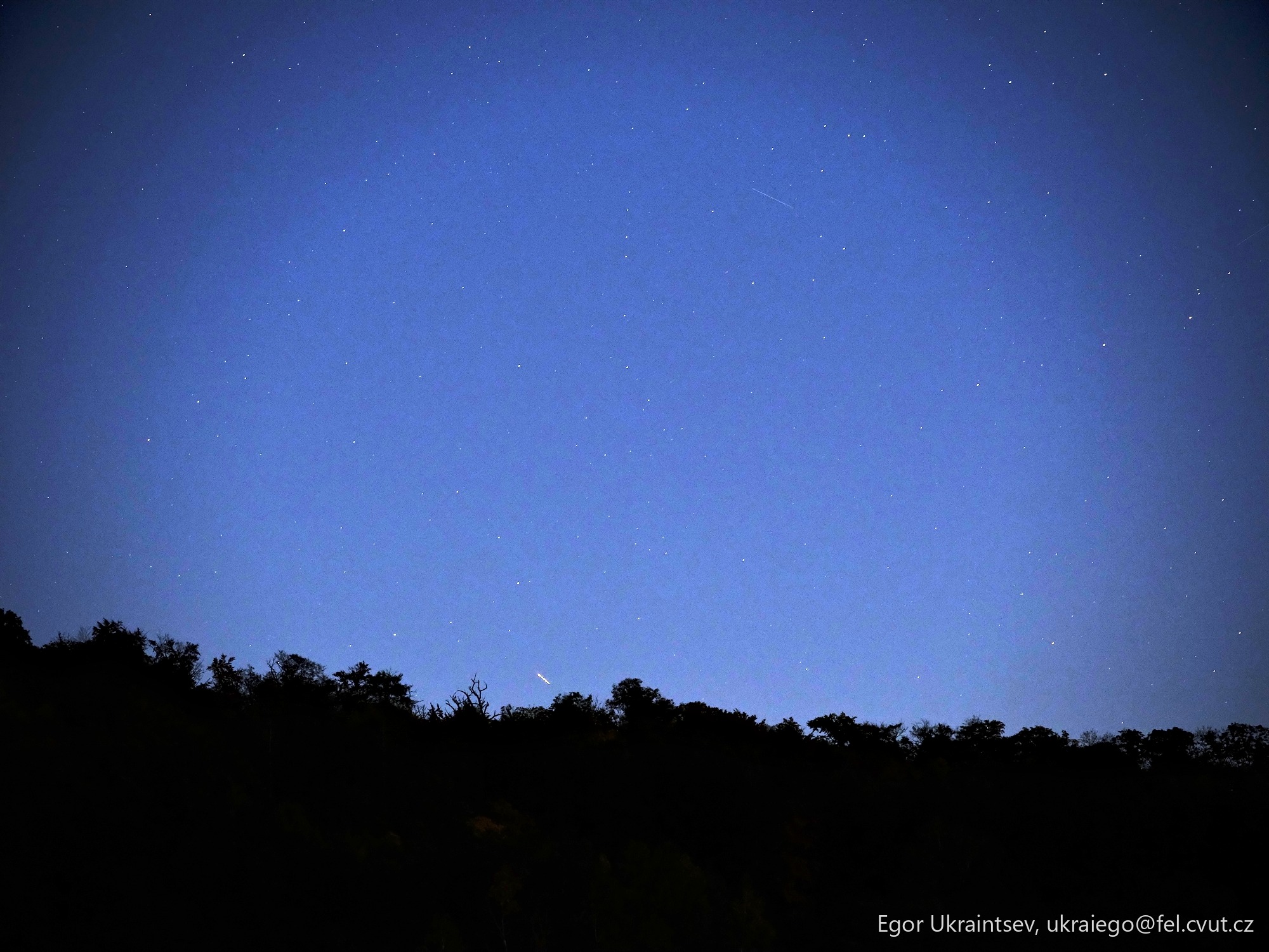 Night sky with the moon