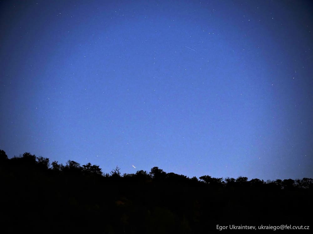Night sky with the moon