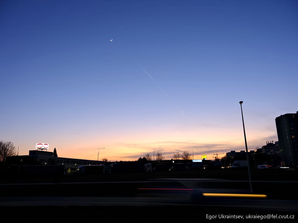 Airplane flying in the sky
