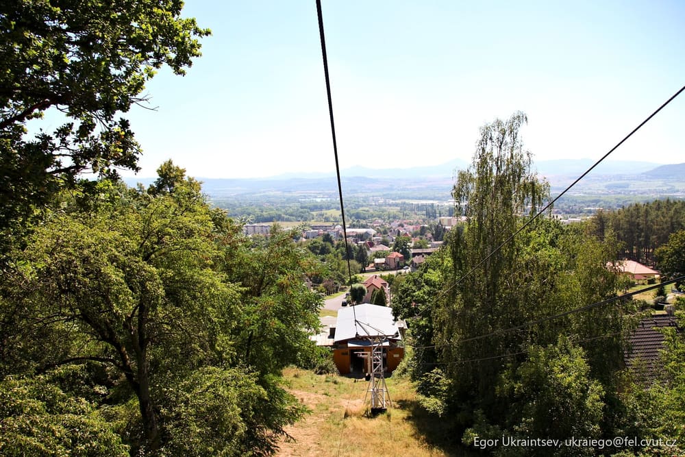 View from the top of the cable